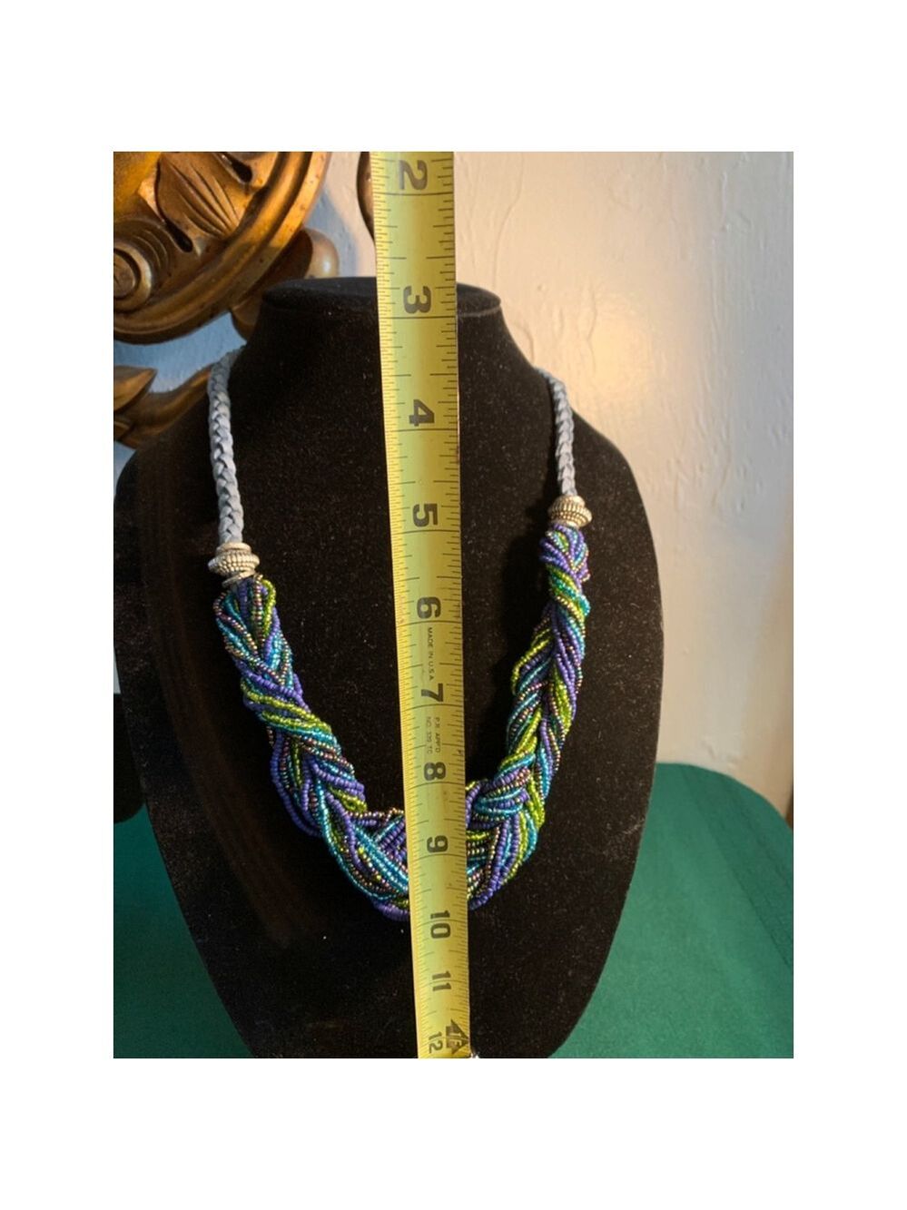 Sonoma Twisted Chunky Beaded Necklace Multicolored One Size Vintage Statement